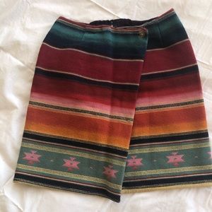 Pattern Wrap Skirt